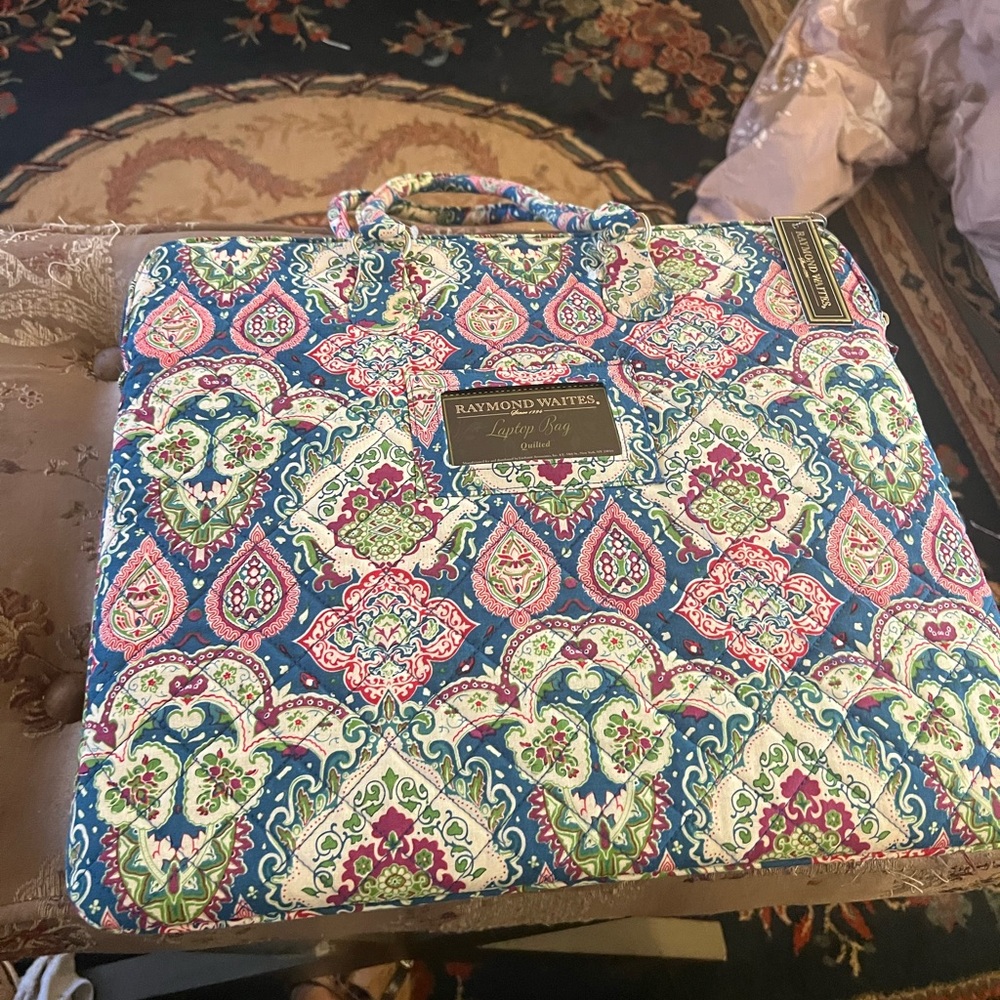 Raymond Waites Blue and Pink Travel Bag